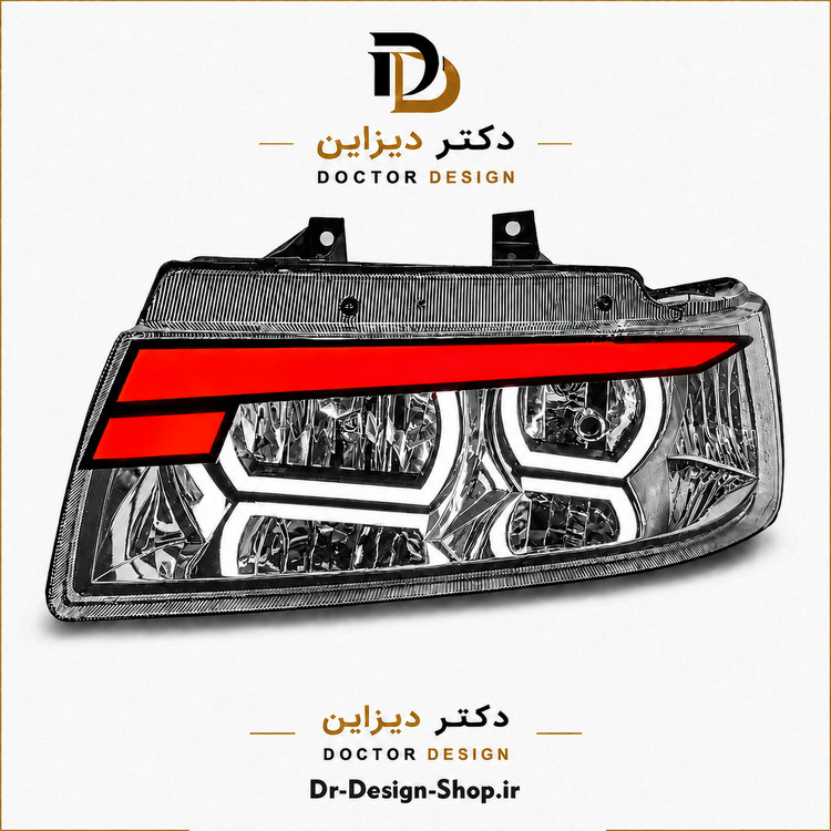 چراغ جلو اسپرت سمند مدل Demon برند مدرن | بسته 2 عددی