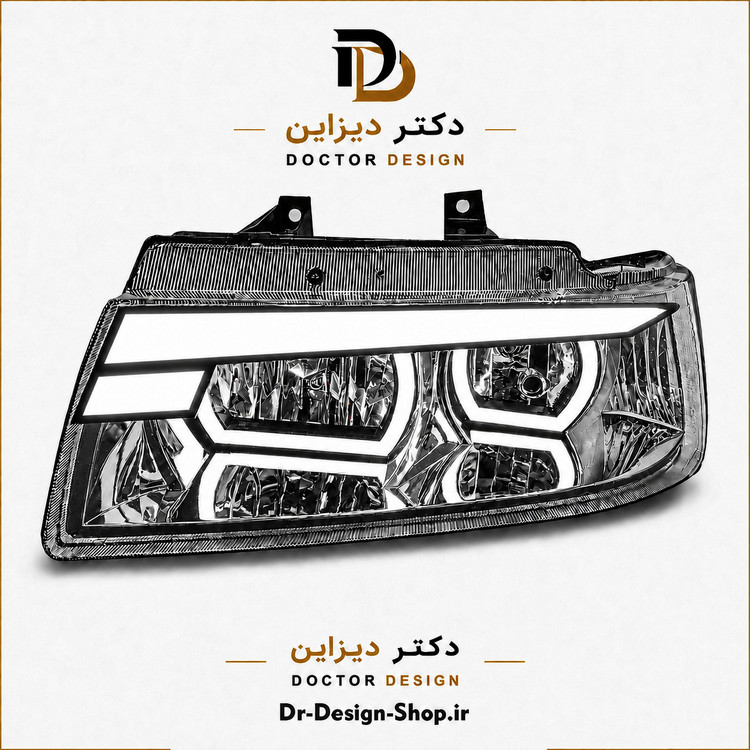 چراغ جلو اسپرت سمند مدل Demon برند مدرن | بسته 2 عددی