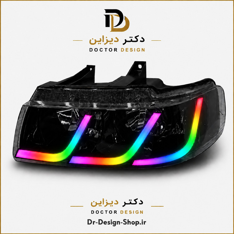 چراغ جلو اسپرت سمند مدل C6 برند مدرن | بسته 2 عددی