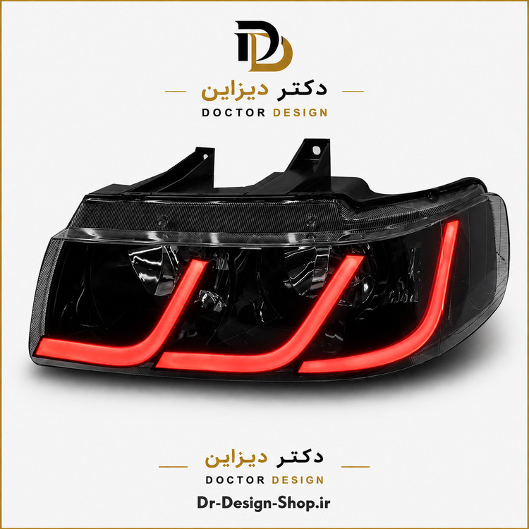 چراغ جلو اسپرت سمند مدل C6 برند مدرن | بسته 2 عددی