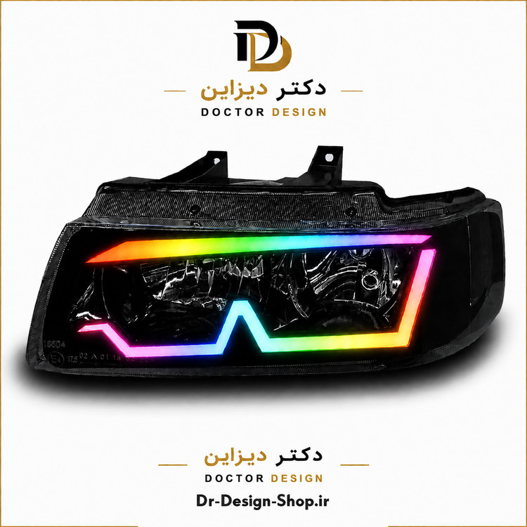 چراغ جلو اسپرت سمند مدل M3 برند مدرن | بسته 2 عددی