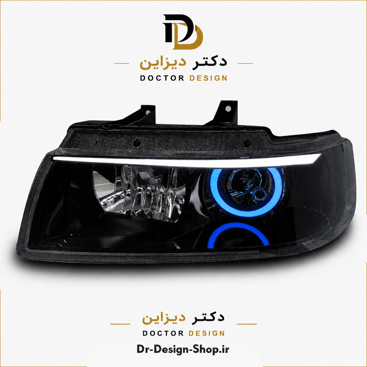 چراغ جلو اسپرت سمند مدل Lucifer برند مدرن | بسته 2 عددی