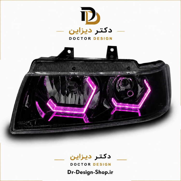 چراغ جلو اسپرت سمند مدل 3D i8 برند مدرن | بسته 2 عددی