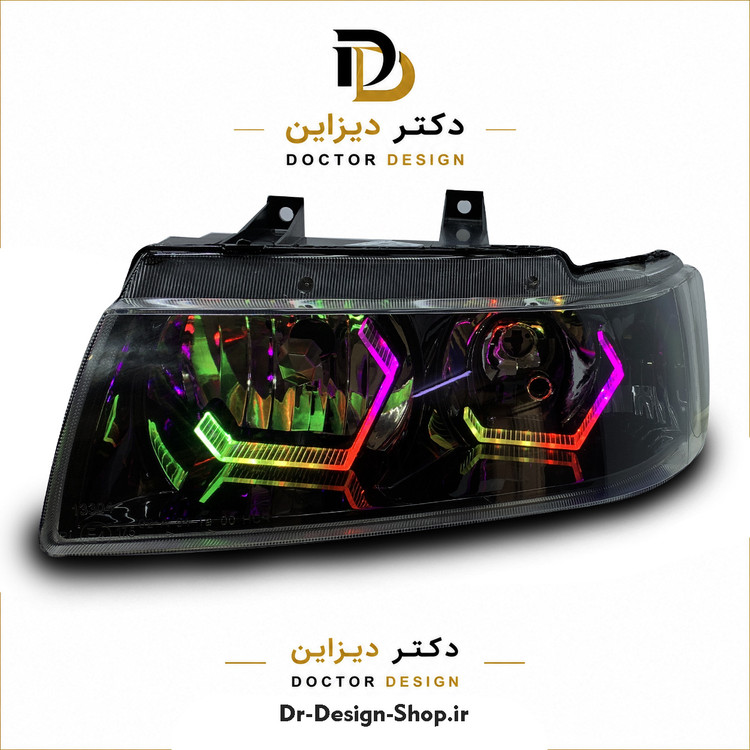 چراغ جلو اسپرت سمند مدل 3D i8 برند مدرن | بسته 2 عددی