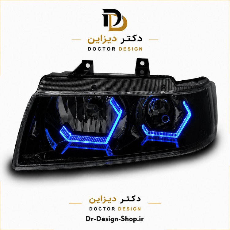 چراغ جلو اسپرت سمند مدل 3D i8 برند مدرن | بسته 2 عددی