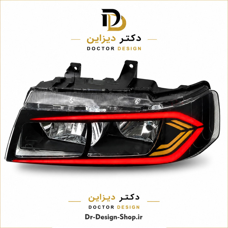 چراغ جلو اسپرت سمند مدل Dodge برند مدرن | بسته 2 عددی