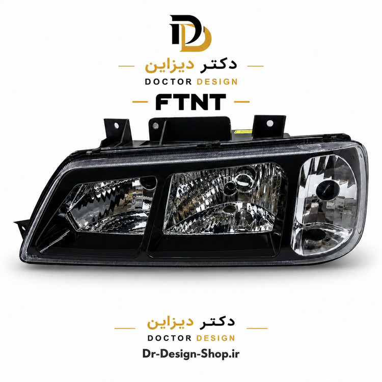 چراغ جلو فابریک پژو 405 طرح پارس برند FTNT | بسته 2 عددی