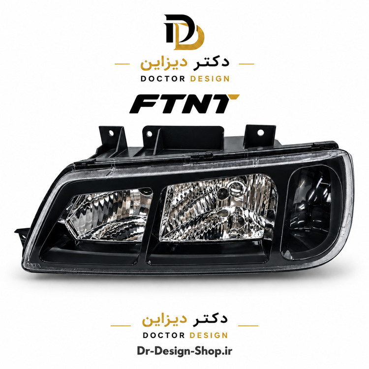 چراغ جلو فابریک پژو 405 طرح پارس برند FTNT | بسته 2 عددی